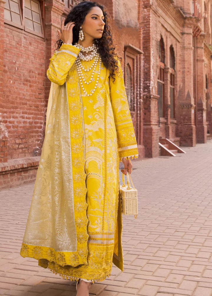 Rang Munch By Maryum N Maria Embroidered Lawn Suits Unstitched 3 Piece MNM23RM MLFD-080 Daisy Daze - Luxury Summer Collection