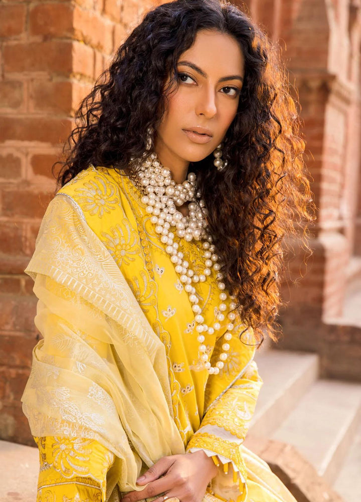 Rang Munch By Maryum N Maria Embroidered Lawn Suits Unstitched 3 Piece MNM23RM MLFD-080 Daisy Daze - Luxury Summer Collection