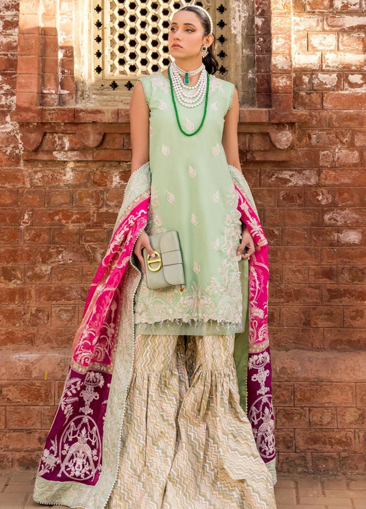 Rang Munch By Maryum N Maria Embroidered Lawn Suits Unstitched 4 Piece MNM23RM MLFD-083 Margarita - Luxury Summer Collection
