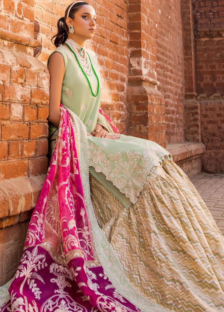 Rang Munch By Maryum N Maria Embroidered Lawn Suits Unstitched 4 Piece MNM23RM MLFD-083 Margarita - Luxury Summer Collection