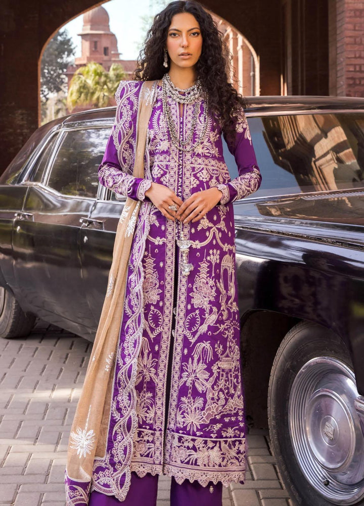 Rang Munch By Maryum N Maria Embroidered Lawn Suits Unstitched 3 Piece MNM23RM MLFG-010 Seance - Luxury Summer Collection
