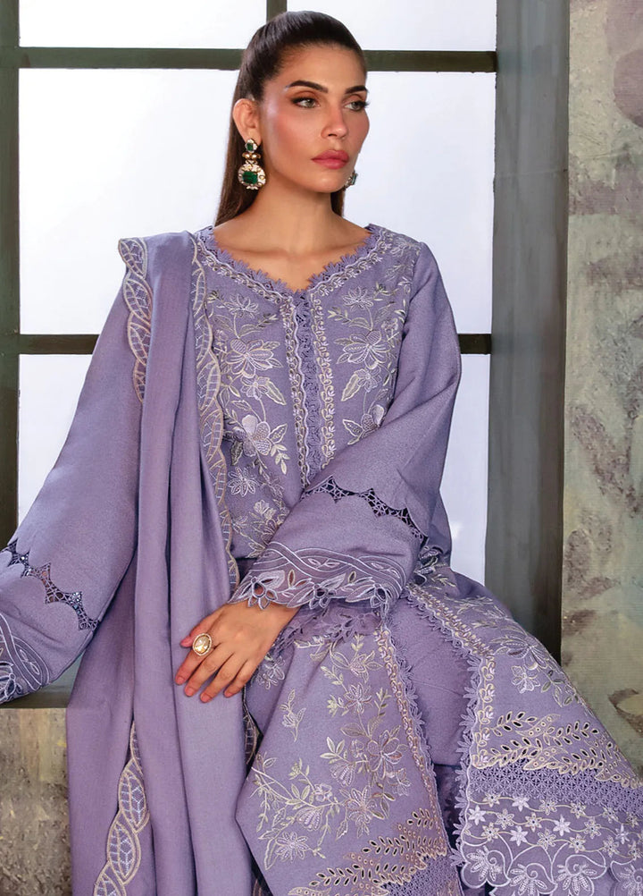 Rang Rasiya Embroidered Karandi Suit Unstitched 3 Piece D-08 Latte - Winter Collection