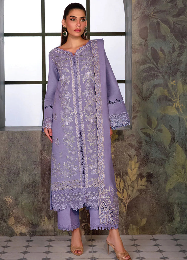 Rang Rasiya Embroidered Karandi Suit Unstitched 3 Piece D-08 Latte - Winter Collection