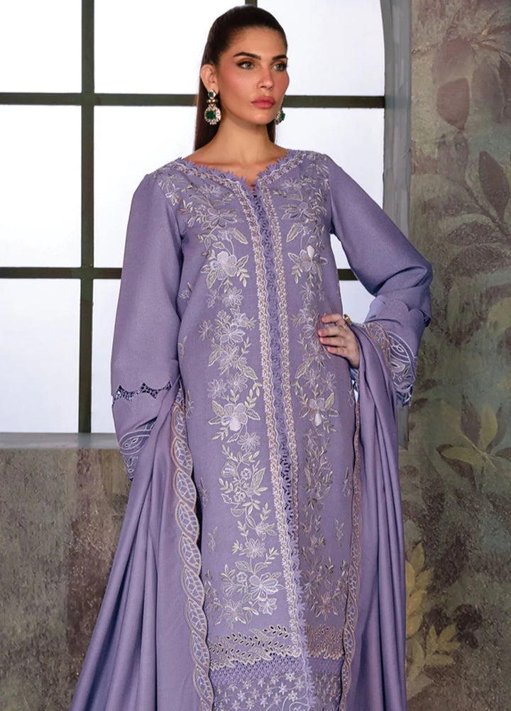 Rang Rasiya Embroidered Karandi Suit Unstitched 3 Piece D-08 Latte - Winter Collection