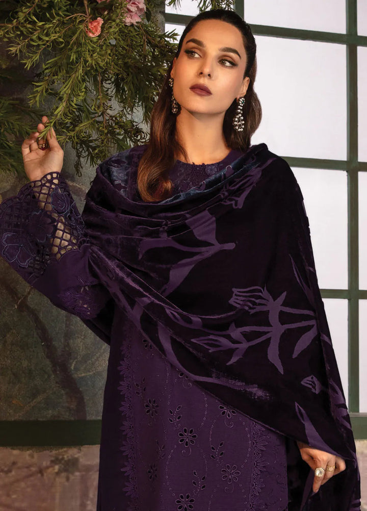 Rang Rasiya Embroidered Khaddar Suit Unstitched 3 Piece D-01 Mocha - Winter Collection