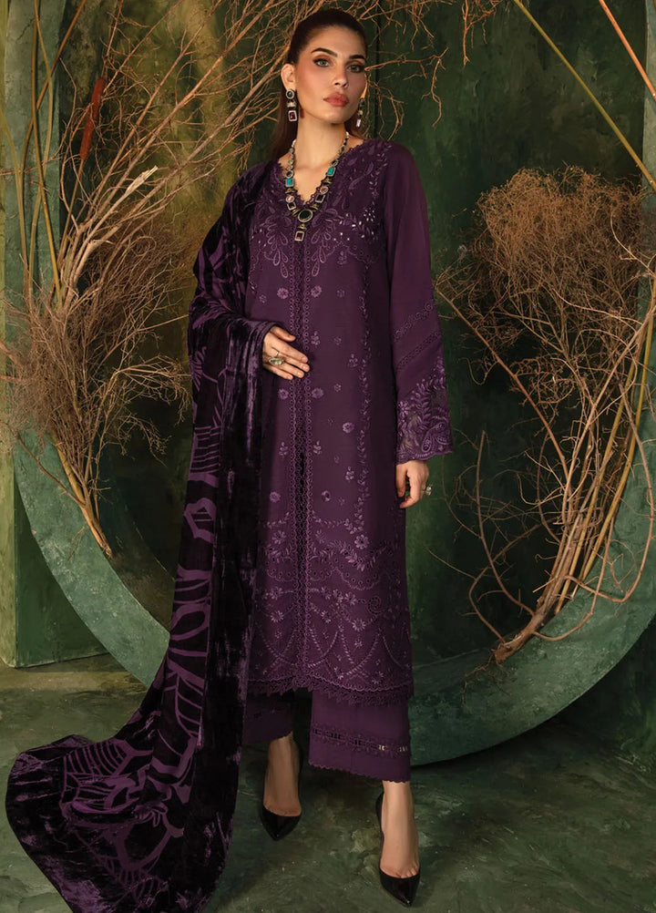 Rang Rasiya Embroidered Khaddar Suit Unstitched 3 Piece D-02 Cortado - Winter Collection