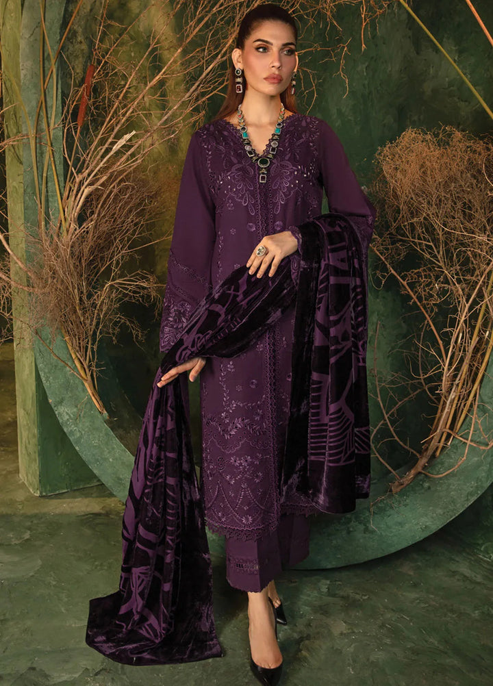 Rang Rasiya Embroidered Khaddar Suit Unstitched 3 Piece D-02 Cortado - Winter Collection