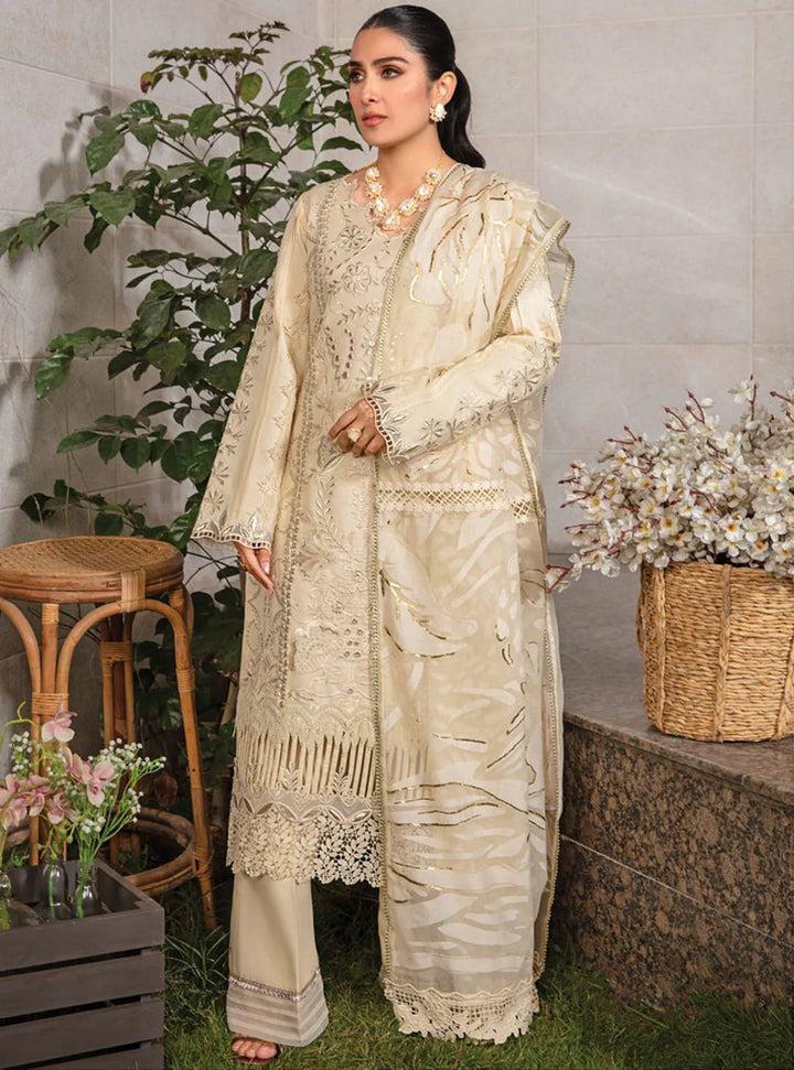 Rang Rasiya Embroidered Lawn Suits Unstitched 3 Piece RR24PE D-02 Haya - Summer Eid Collection