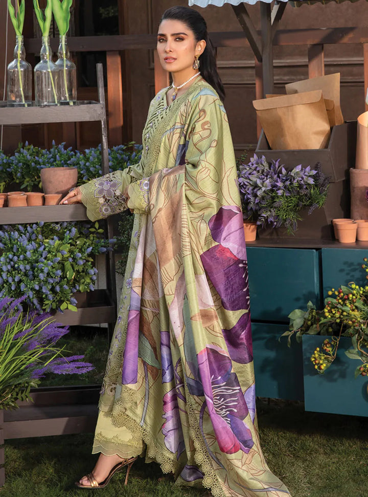 Rang Rasiya Embroidered Lawn Suits Unstitched 3 Piece RR24PE D-08 Aysel - Summer Eid Collection