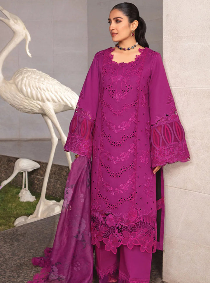 Rang Rasiya Embroidered Lawn Suits Unstitched 3 Piece RR24PE D-11 Zubiya - Summer Eid Collection