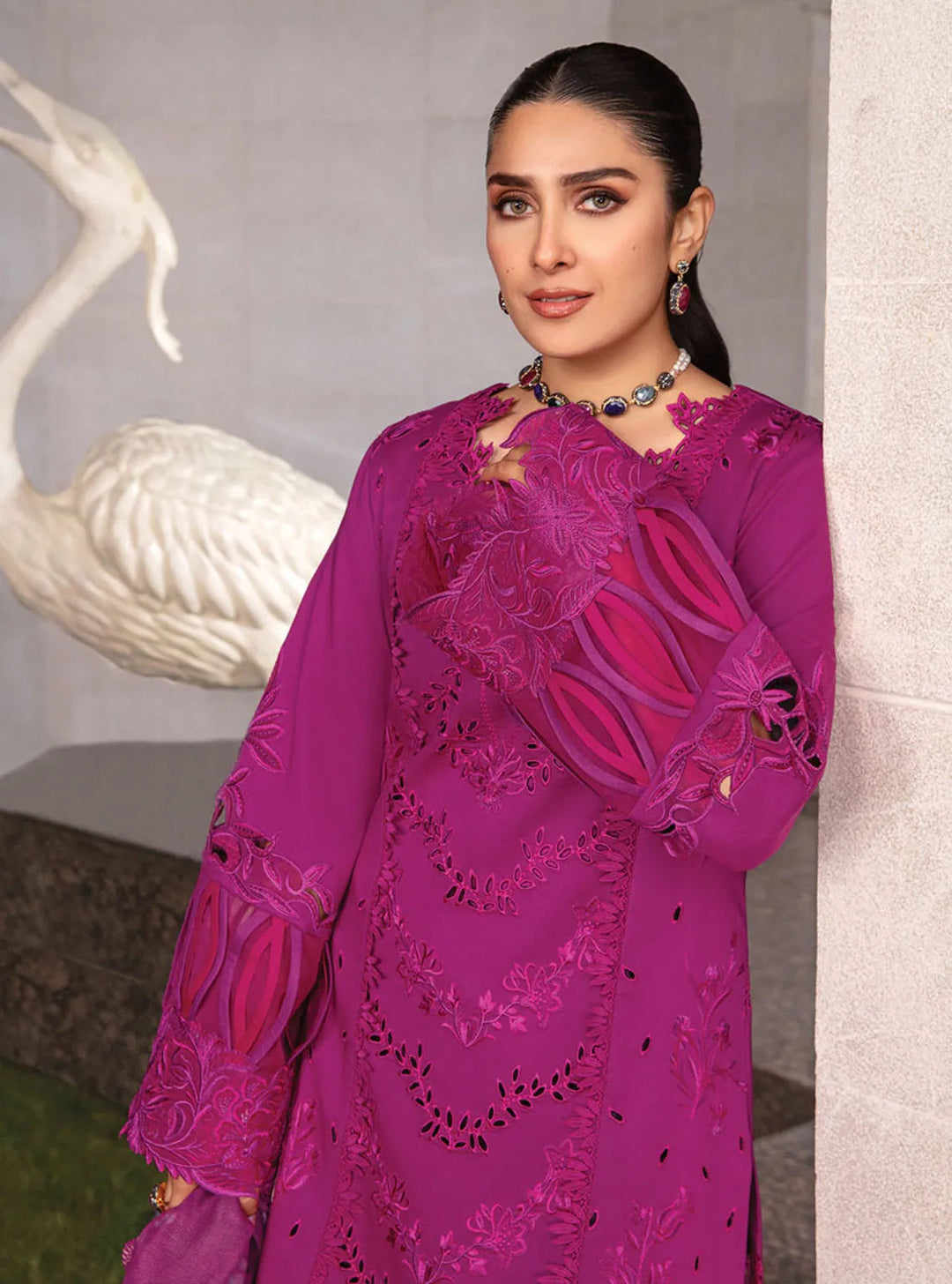 Rang Rasiya Embroidered Lawn Suits Unstitched 3 Piece RR24PE D-11 Zubiya - Summer Eid Collection