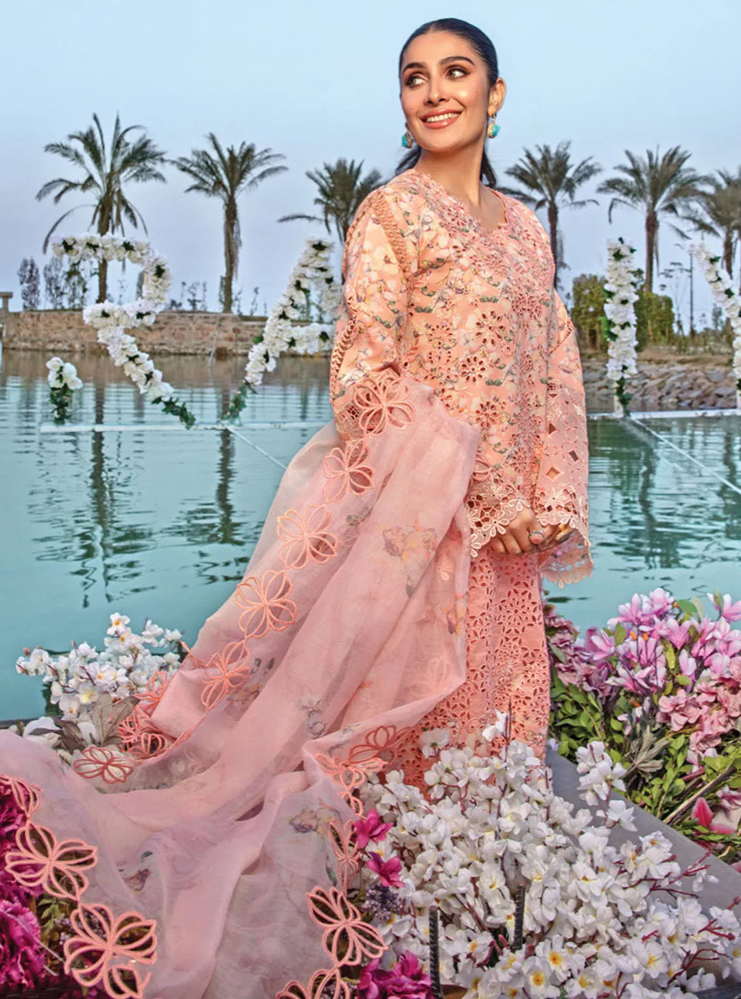 Rang Rasiya Embroidered Lawn Suits Unstitched 3 Piece RR24PE D-13 Mahi - Summer Eid Collection