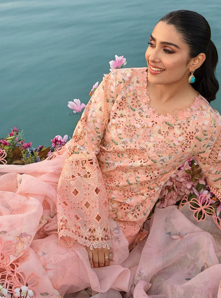 Rang Rasiya Embroidered Lawn Suits Unstitched 3 Piece RR24PE D-13 Mahi - Summer Eid Collection