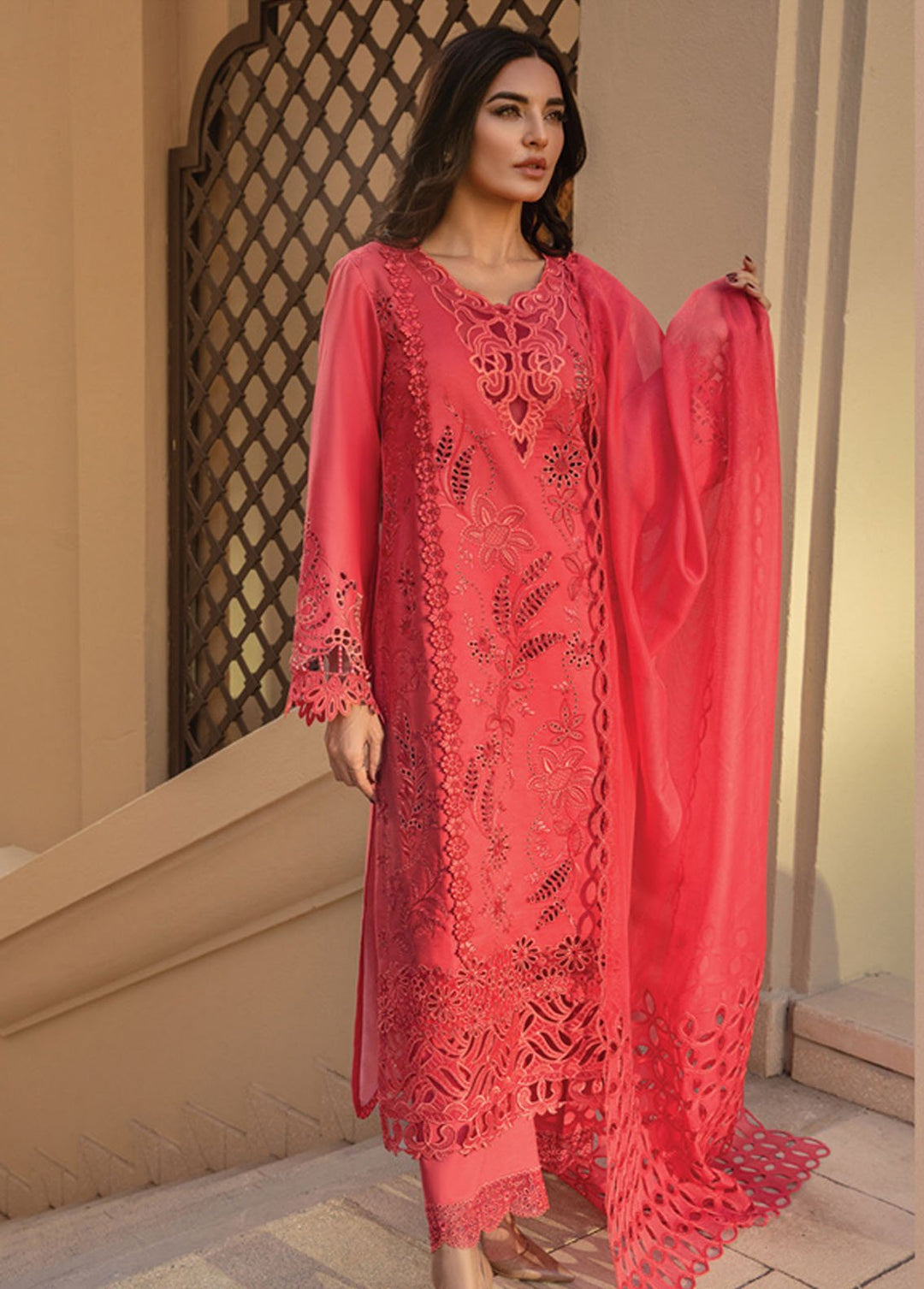Rang Rasiya Embroidered Lawn Suits Unstitched 3 Piece RR24PS D-05 Natalia - Summer Collection