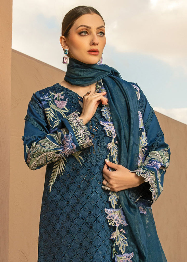 Rang Rasiya Embroidered Lawn Suits Unstitched 3 Piece RR24PS D-06 Mahsa - Summer Collection