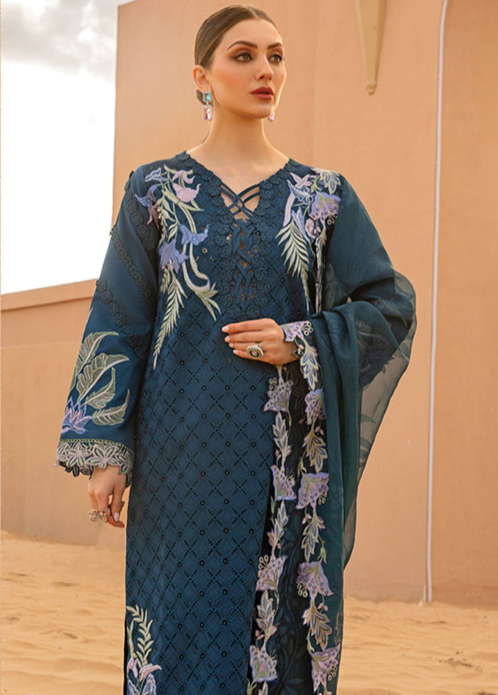Rang Rasiya Embroidered Lawn Suits Unstitched 3 Piece RR24PS D-06 Mahsa - Summer Collection