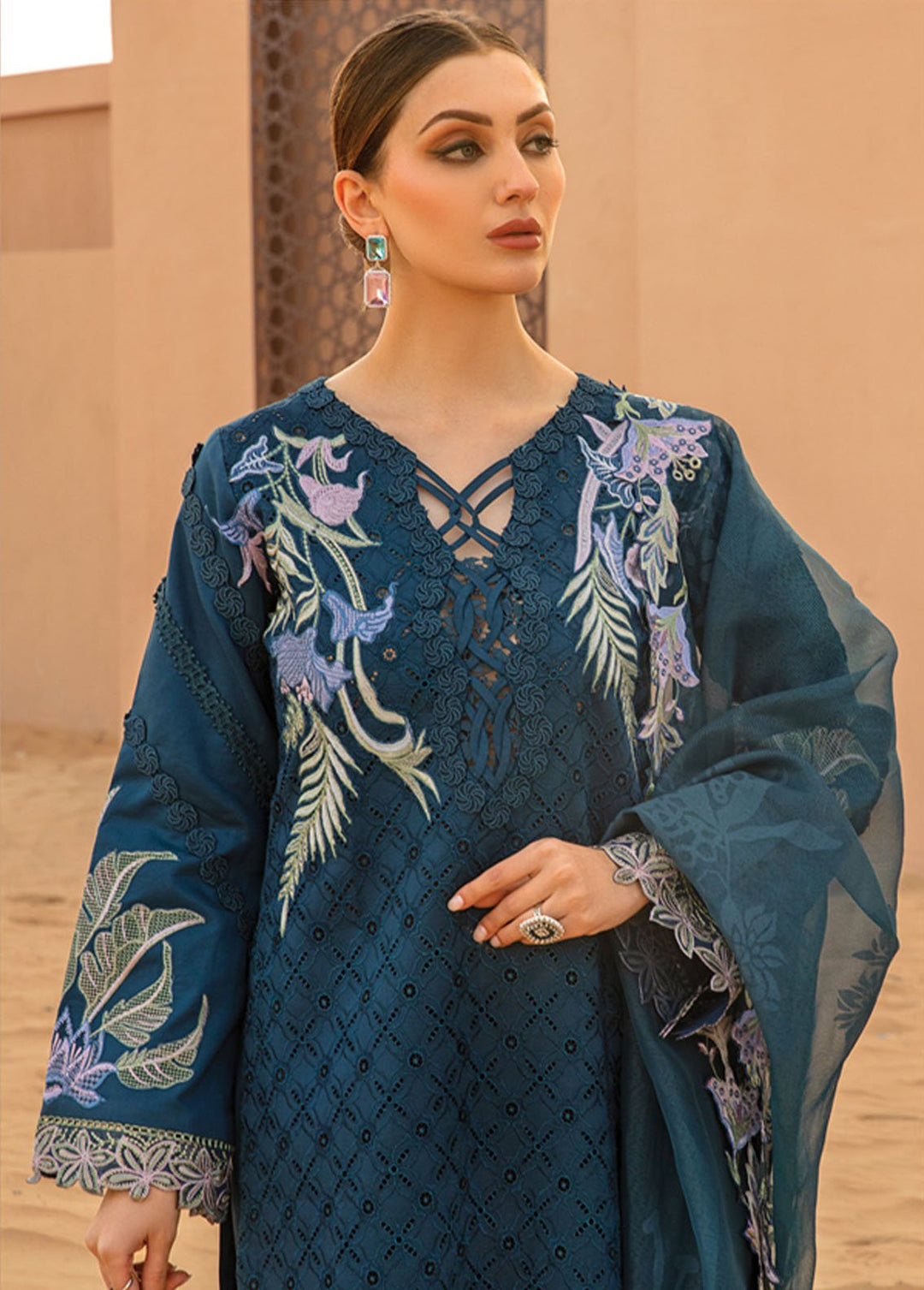 Rang Rasiya Embroidered Lawn Suits Unstitched 3 Piece RR24PS D-06 Mahsa - Summer Collection