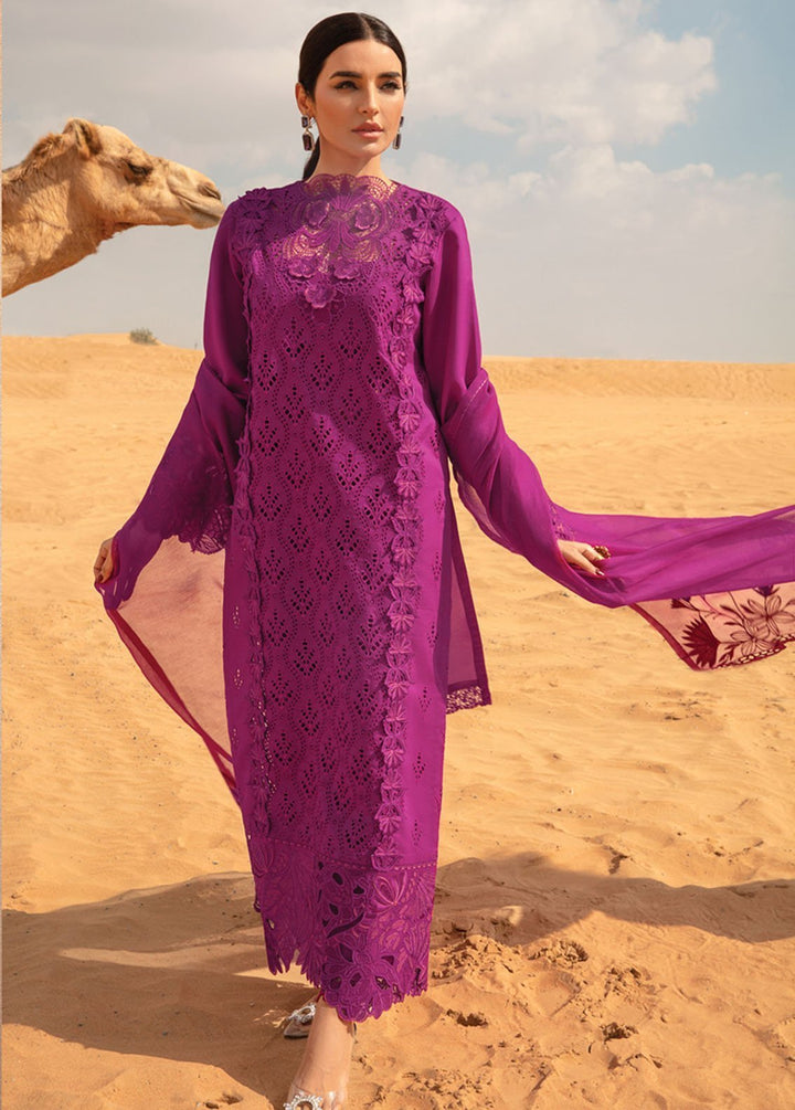 Rang Rasiya Embroidered Lawn Suits Unstitched 3 Piece RR24PS D-09 Zariah - Summer Collection