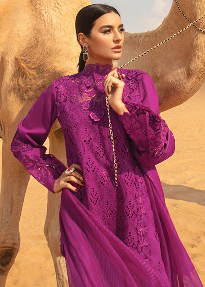 Rang Rasiya Embroidered Lawn Suits Unstitched 3 Piece RR24PS D-09 Zariah - Summer Collection