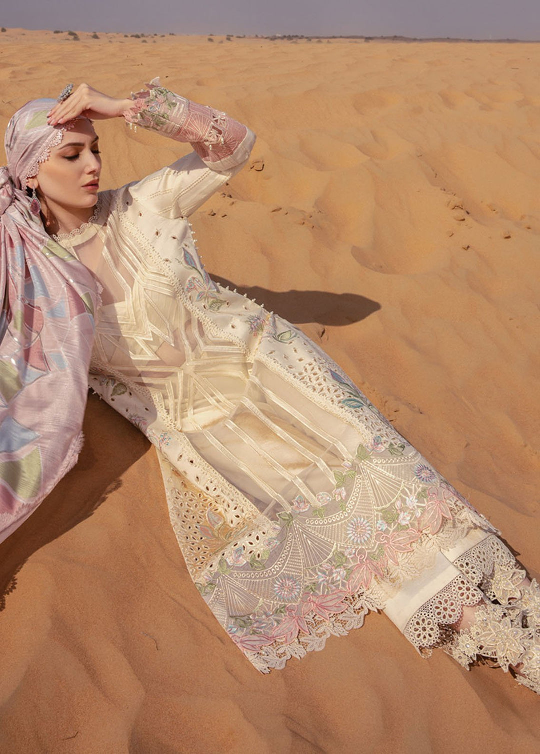 Rang Rasiya Embroidered Lawn Suits Unstitched 3 Piece RR24PS D-11 Nooreh - Summer Collection