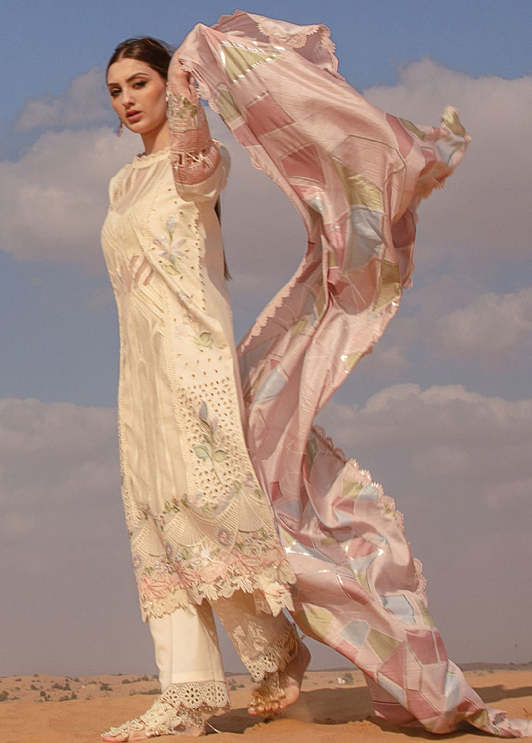 Rang Rasiya Embroidered Lawn Suits Unstitched 3 Piece RR24PS D-11 Nooreh - Summer Collection
