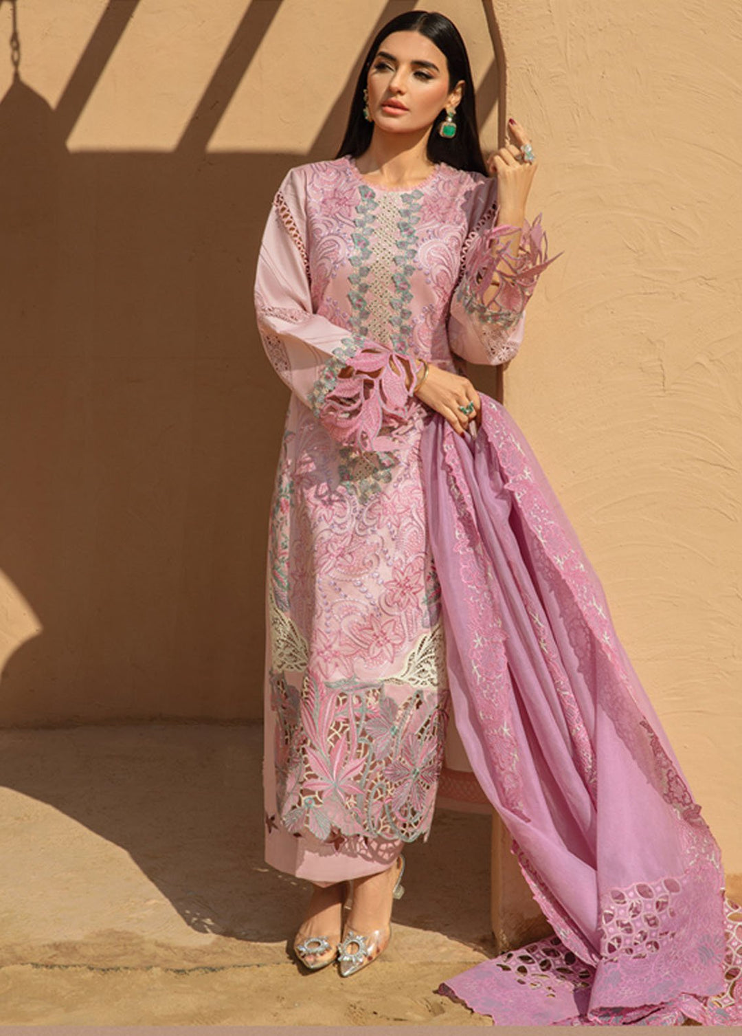 Rang Rasiya Embroidered Lawn Suits Unstitched 3 Piece RR24PS D-12 Ayleen - Summer Collection