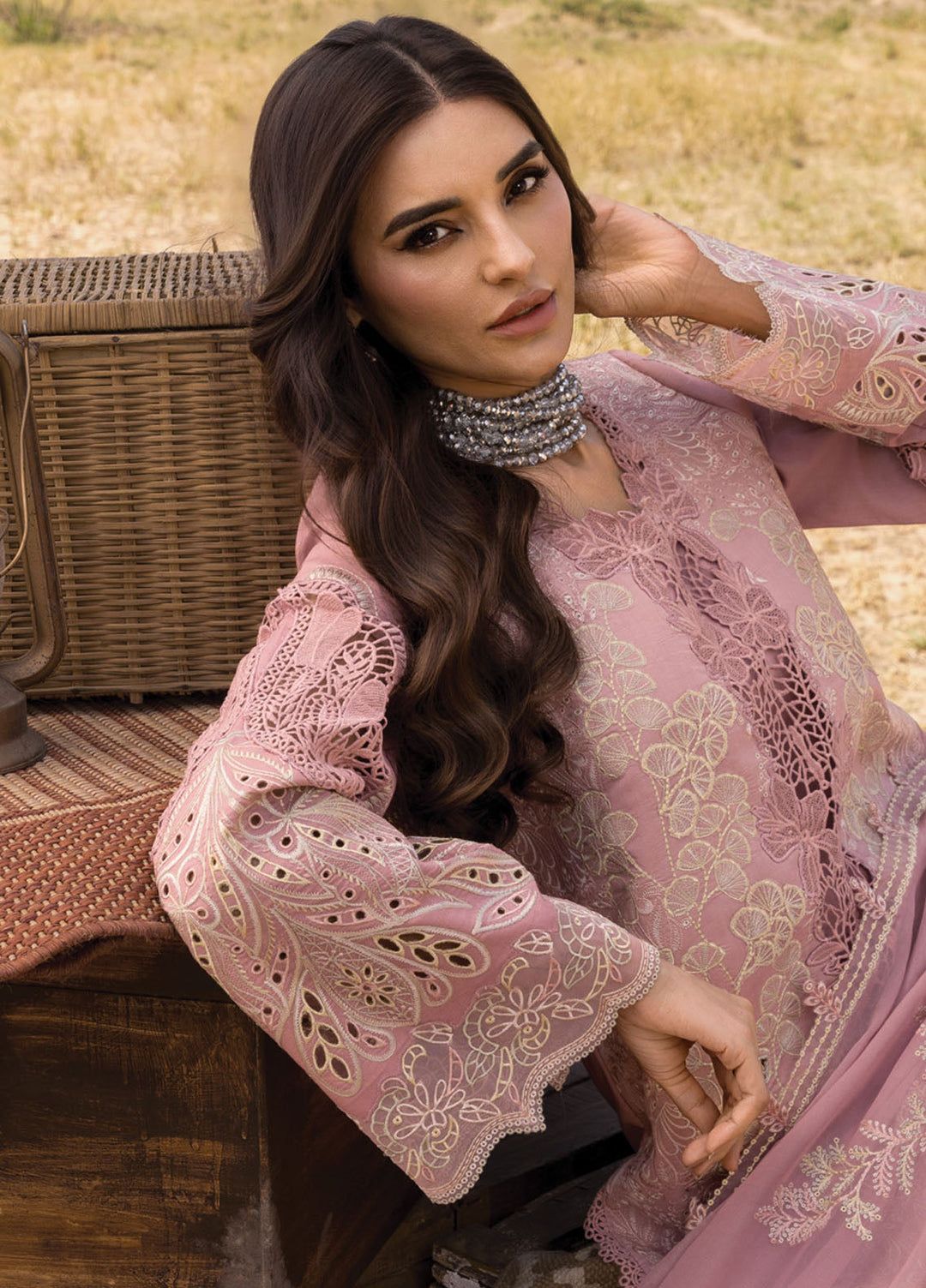 Rang Rasiya Embroidered Lawn Suits Unstitched 3 Piece RR25PE D-02 Aysel - Eid Collection