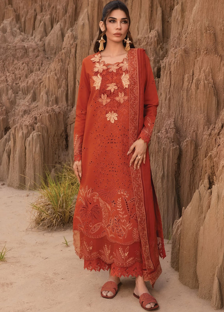 Rang Rasiya Embroidered Lawn Suits Unstitched 3 Piece RR25PE D-03 Mahi - Eid Collection