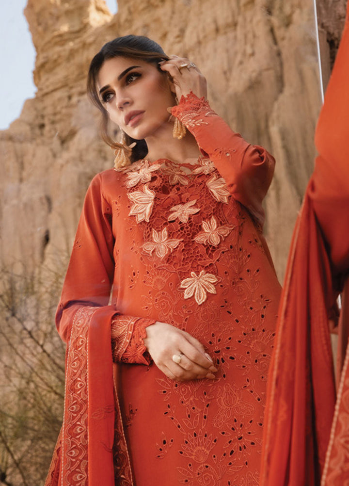 Rang Rasiya Embroidered Lawn Suits Unstitched 3 Piece RR25PE D-03 Mahi - Eid Collection