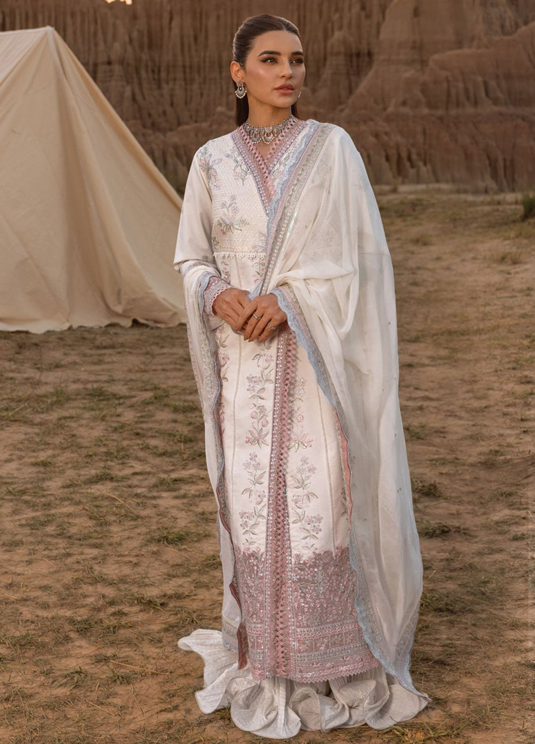 Rang Rasiya Embroidered Lawn Suits Unstitched 3 Piece RR25PE D-04 Haya - Eid Collection