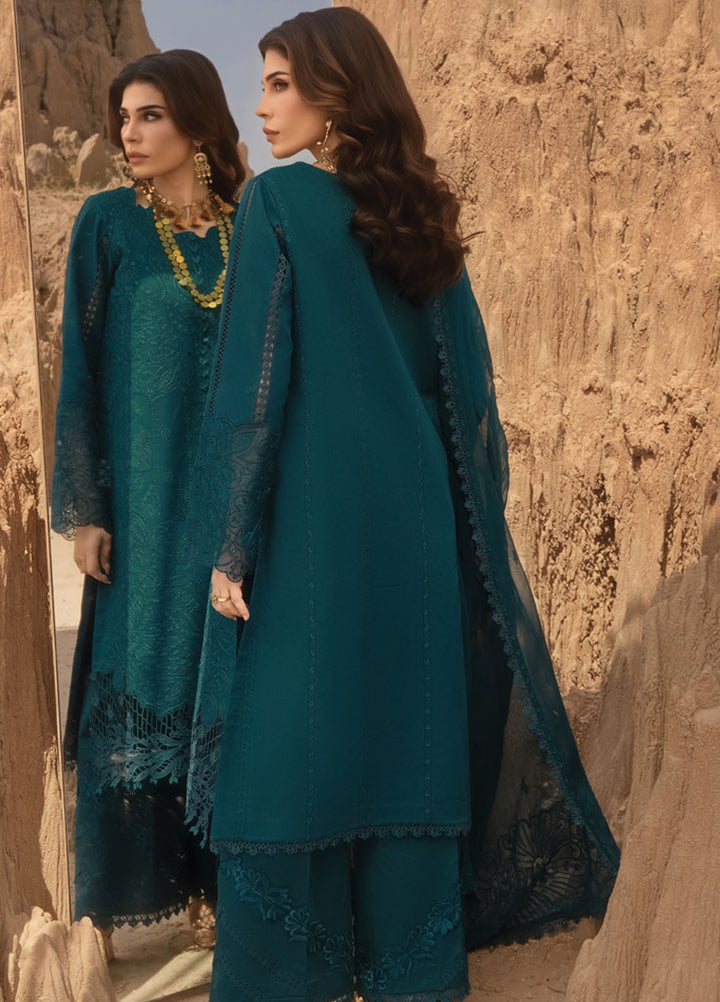 Rang Rasiya Embroidered Lawn Suits Unstitched 3 Piece RR25PE D-06 Zaynah - Eid Collection