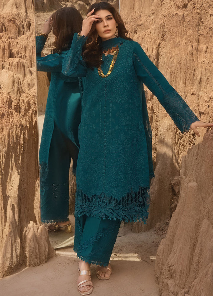Rang Rasiya Embroidered Lawn Suits Unstitched 3 Piece RR25PE D-06 Zaynah - Eid Collection