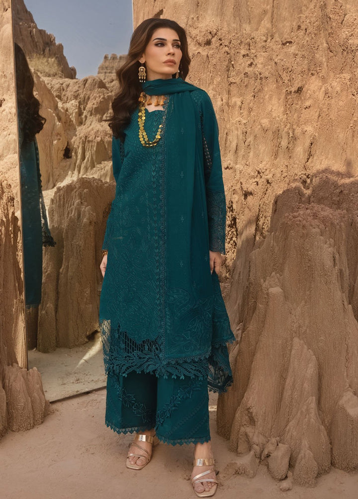 Rang Rasiya Embroidered Lawn Suits Unstitched 3 Piece RR25PE D-06 Zaynah - Eid Collection