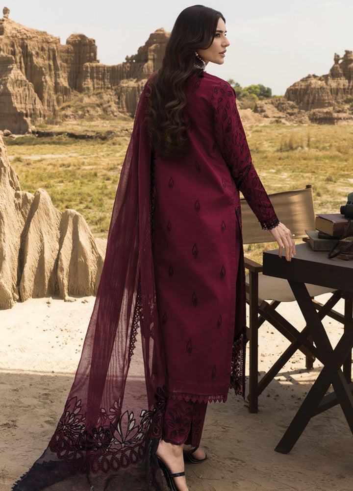 Rang Rasiya Embroidered Lawn Suits Unstitched 3 Piece RR25PE D-07 Maya - Eid Collection