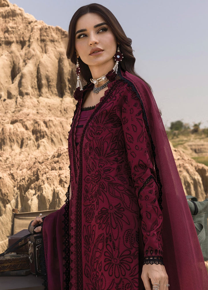 Rang Rasiya Embroidered Lawn Suits Unstitched 3 Piece RR25PE D-07 Maya - Eid Collection