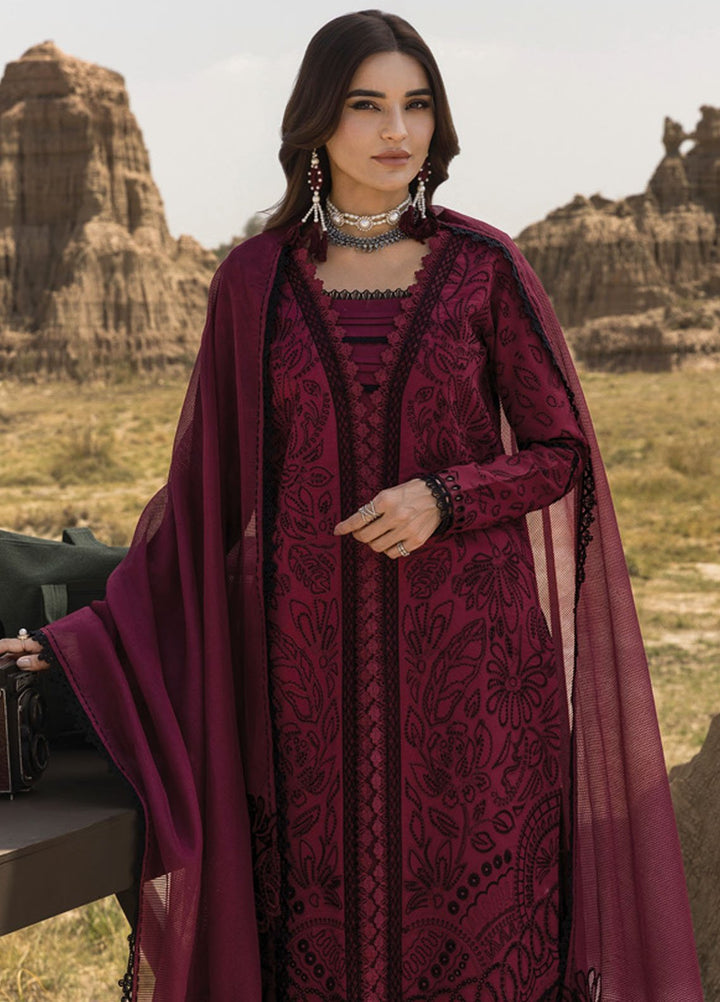 Rang Rasiya Embroidered Lawn Suits Unstitched 3 Piece RR25PE D-07 Maya - Eid Collection