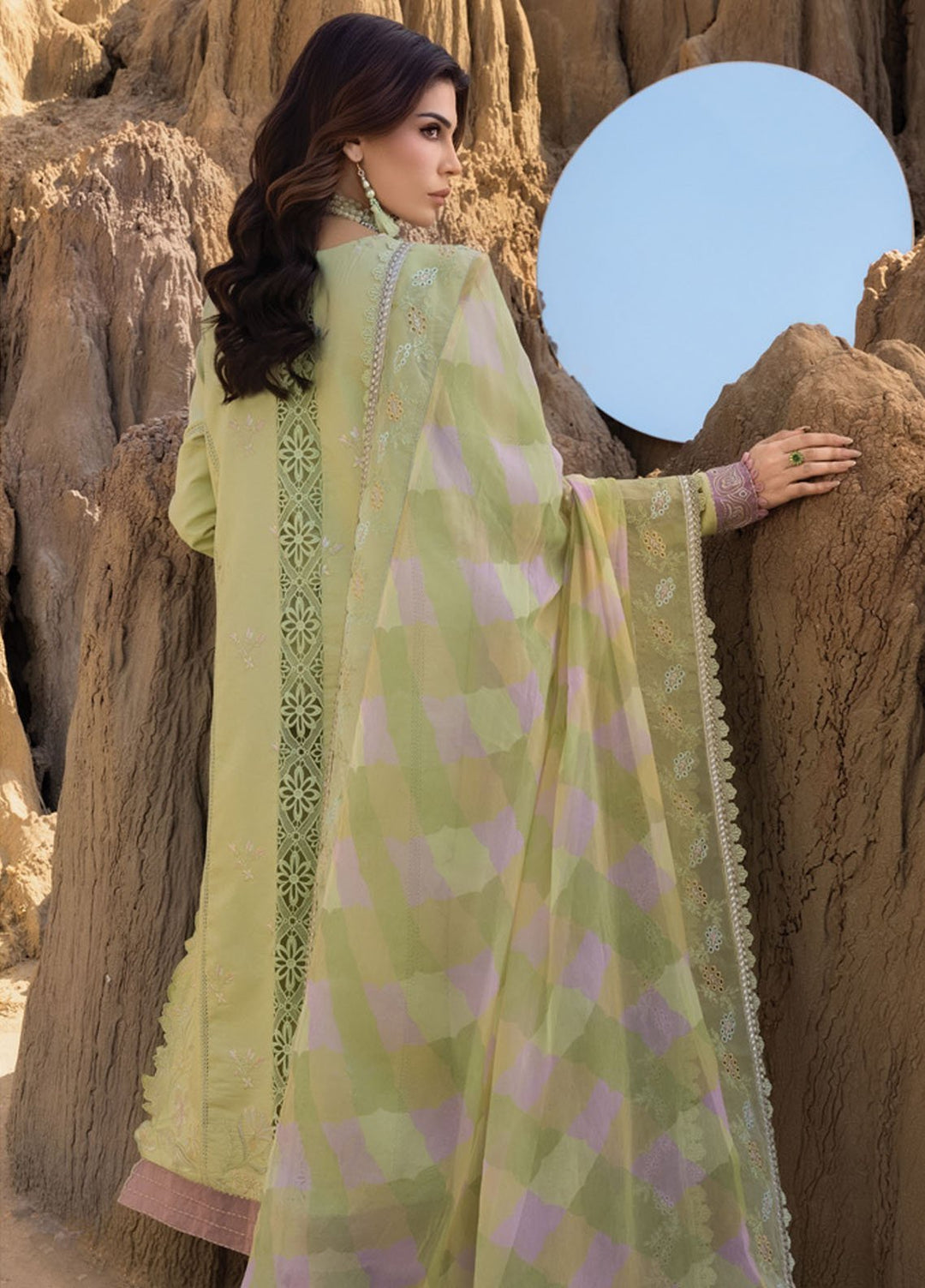 Rang Rasiya Embroidered Lawn Suits Unstitched 3 Piece RR25PE D-10 Rania - Eid Collection