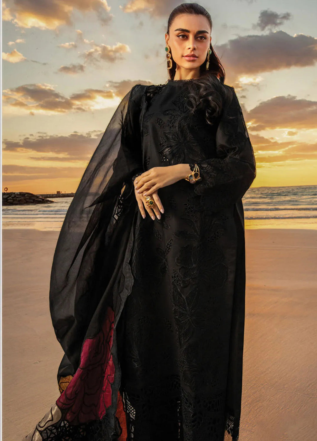 Rang Rasiya Embroidered Lawn Suits Unstitched 3 Piece RR25PS D-01 Rameen - Summer Collection