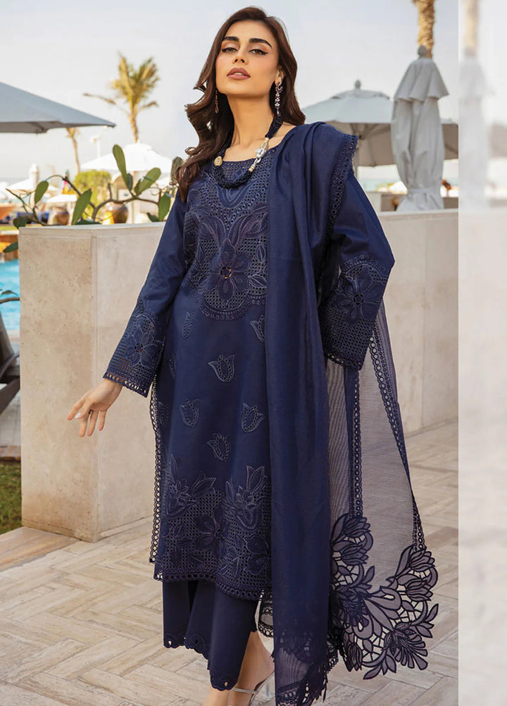Rang Rasiya Embroidered Lawn Suits Unstitched 3 Piece RR25PS D-02 Zara - Summer Collection