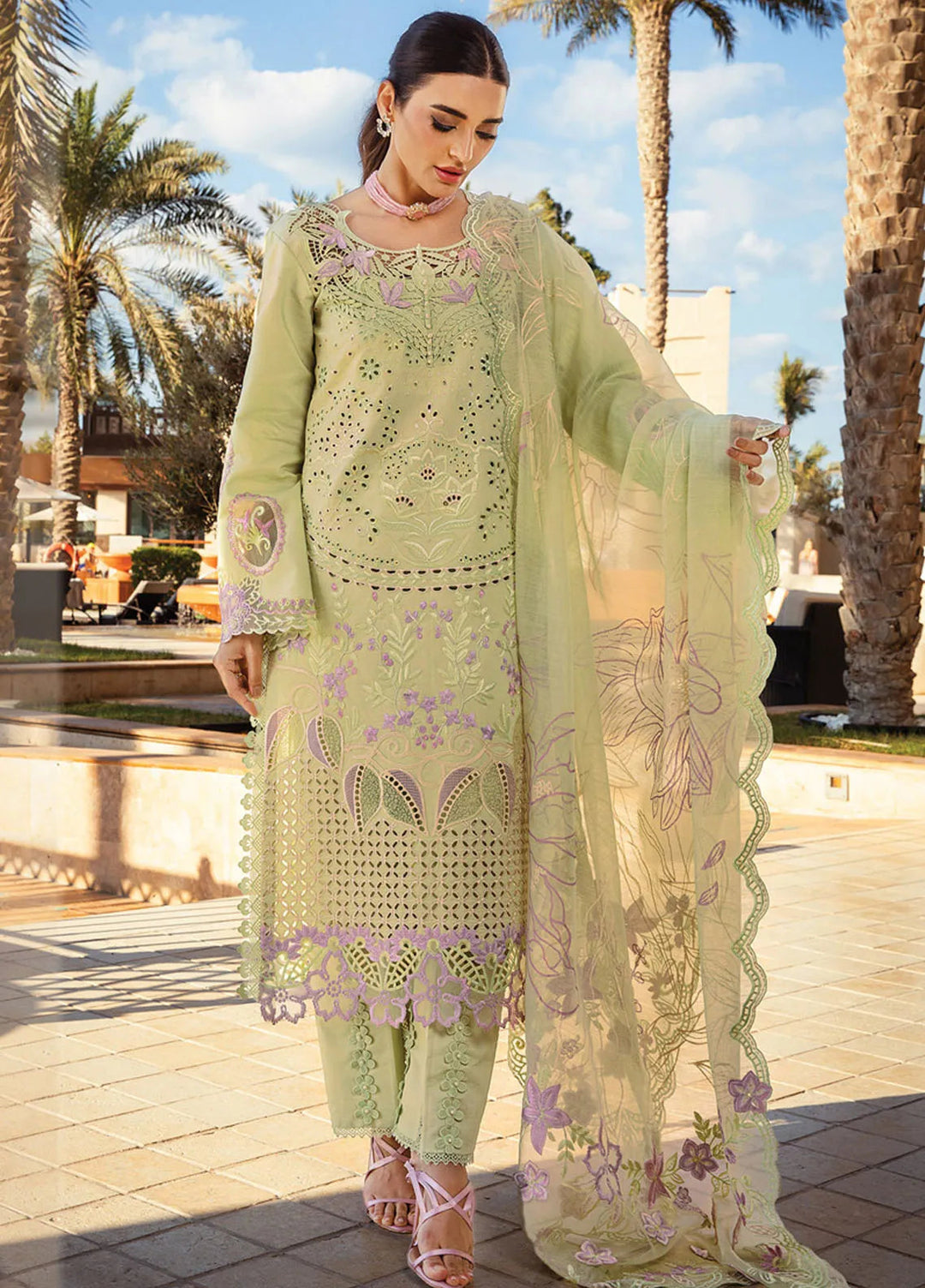 Rang Rasiya Embroidered Lawn Suits Unstitched 3 Piece RR25PS D-03 Elaheh - Summer Collection