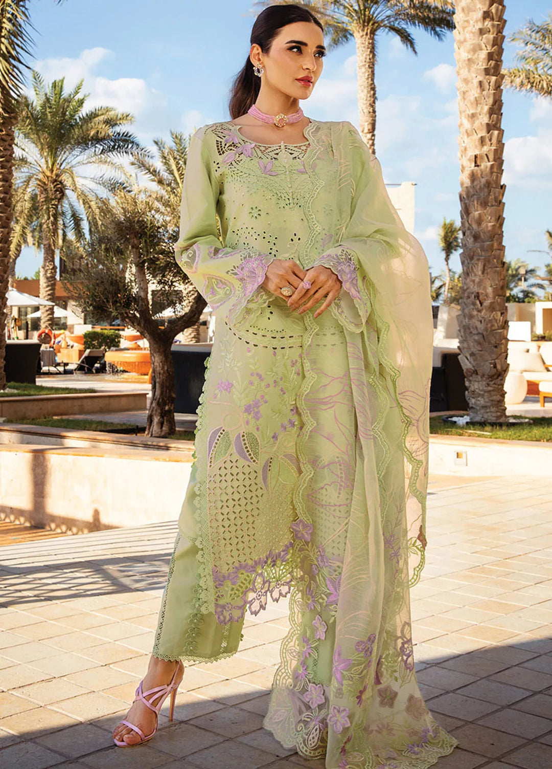 Rang Rasiya Embroidered Lawn Suits Unstitched 3 Piece RR25PS D-03 Elaheh - Summer Collection
