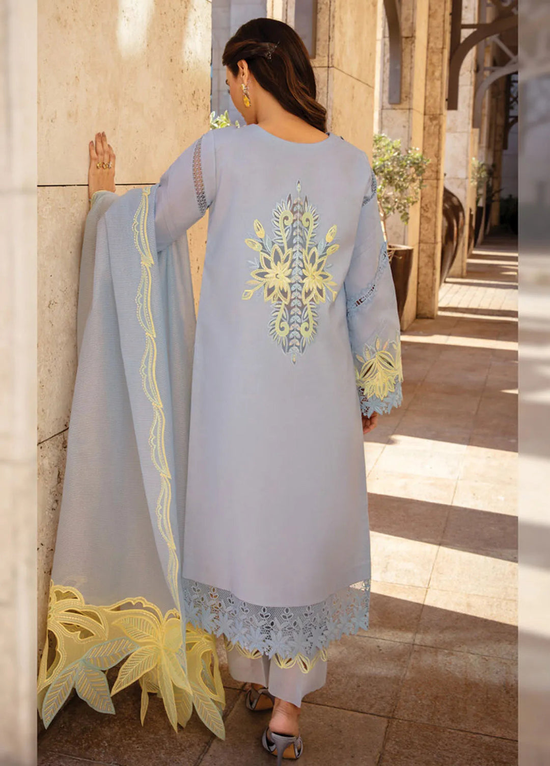 Rang Rasiya Embroidered Lawn Suits Unstitched 3 Piece RR25PS D-04 Elnaz - Summer Collection