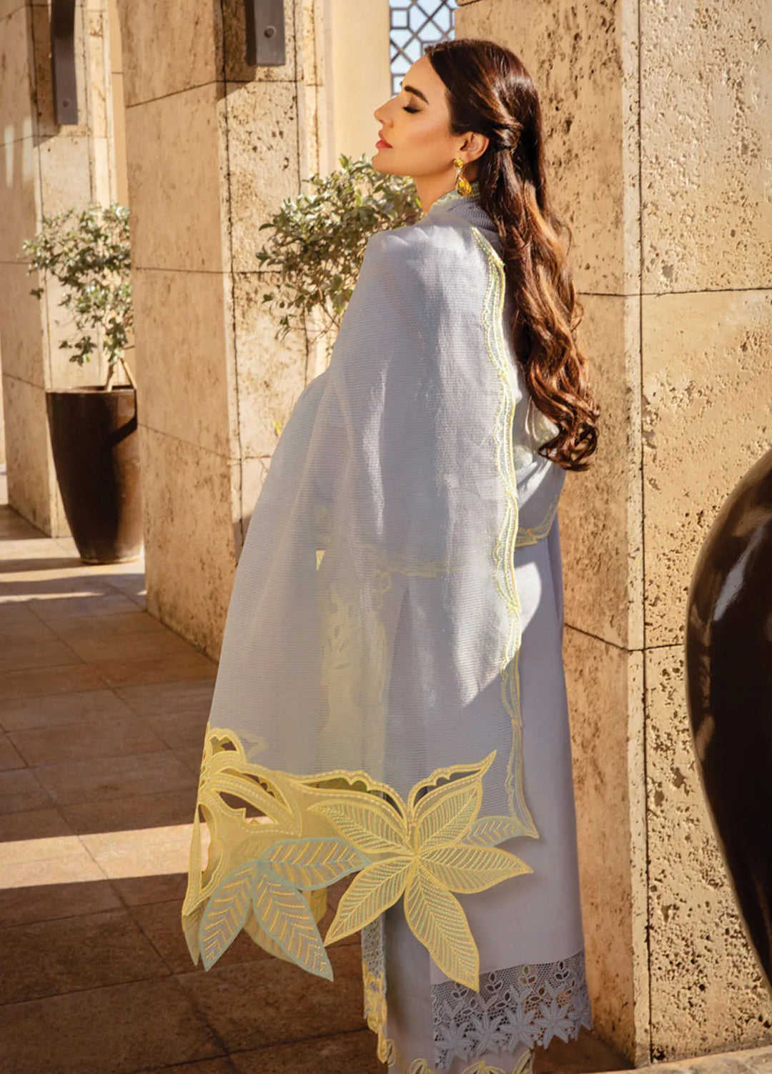 Rang Rasiya Embroidered Lawn Suits Unstitched 3 Piece RR25PS D-04 Elnaz - Summer Collection