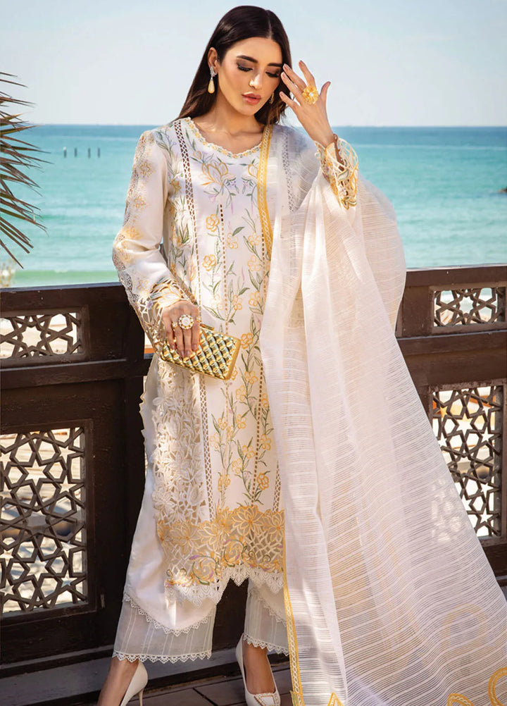 Rang Rasiya Embroidered Lawn Suits Unstitched 3 Piece RR25PS D-07 Nooreh - Summer Collection
