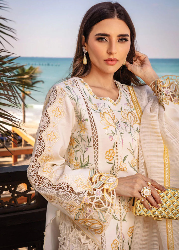 Rang Rasiya Embroidered Lawn Suits Unstitched 3 Piece RR25PS D-07 Nooreh - Summer Collection