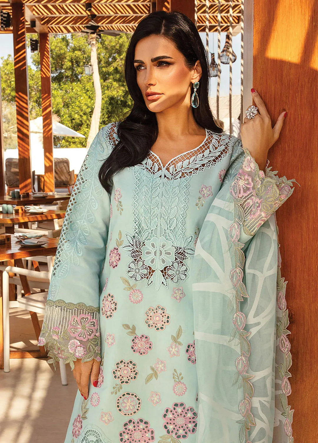 Rang Rasiya Embroidered Lawn Suits Unstitched 3 Piece RR25PS D-09 Mahsa - Summer Collection