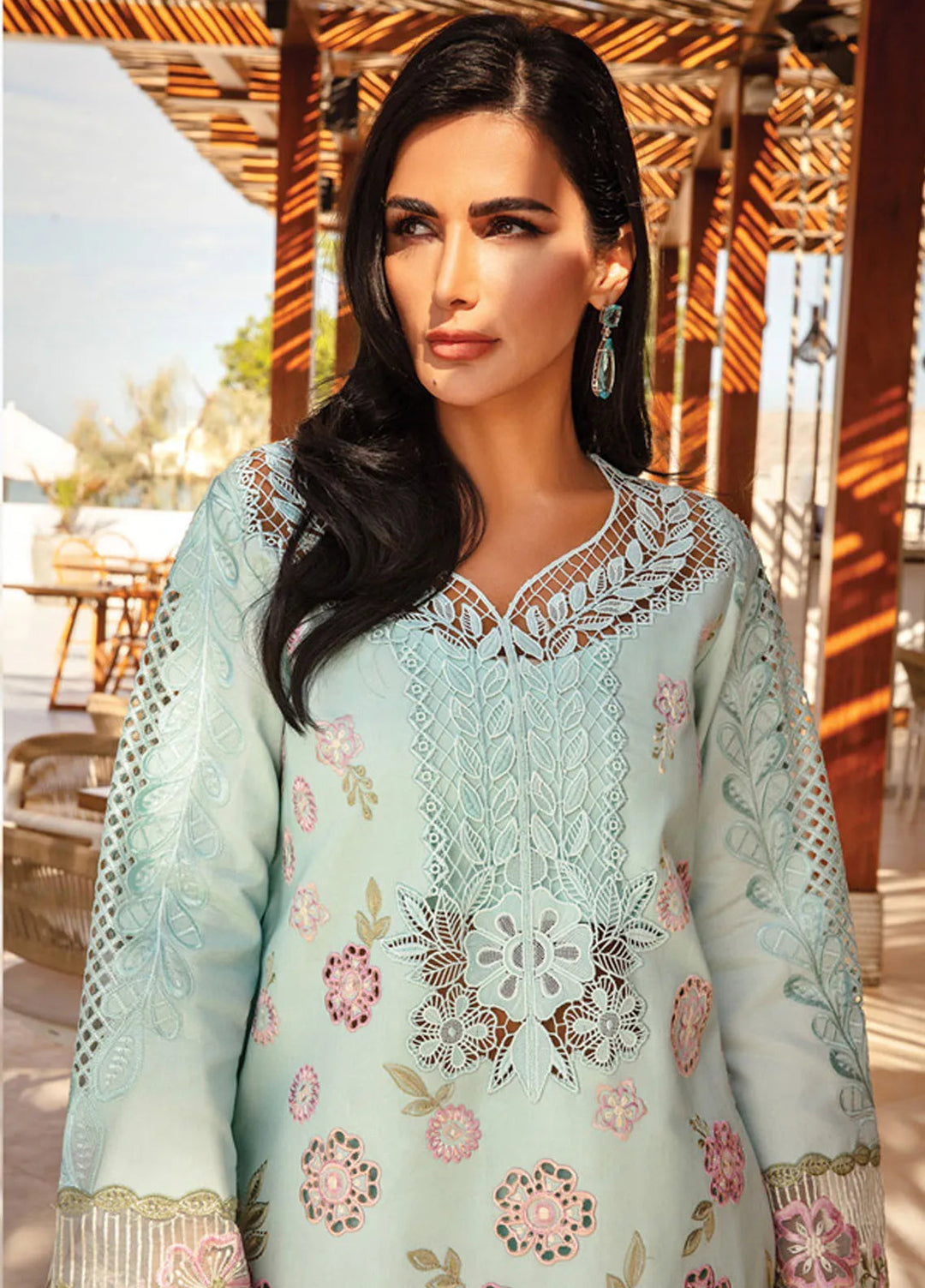 Rang Rasiya Embroidered Lawn Suits Unstitched 3 Piece RR25PS D-09 Mahsa - Summer Collection
