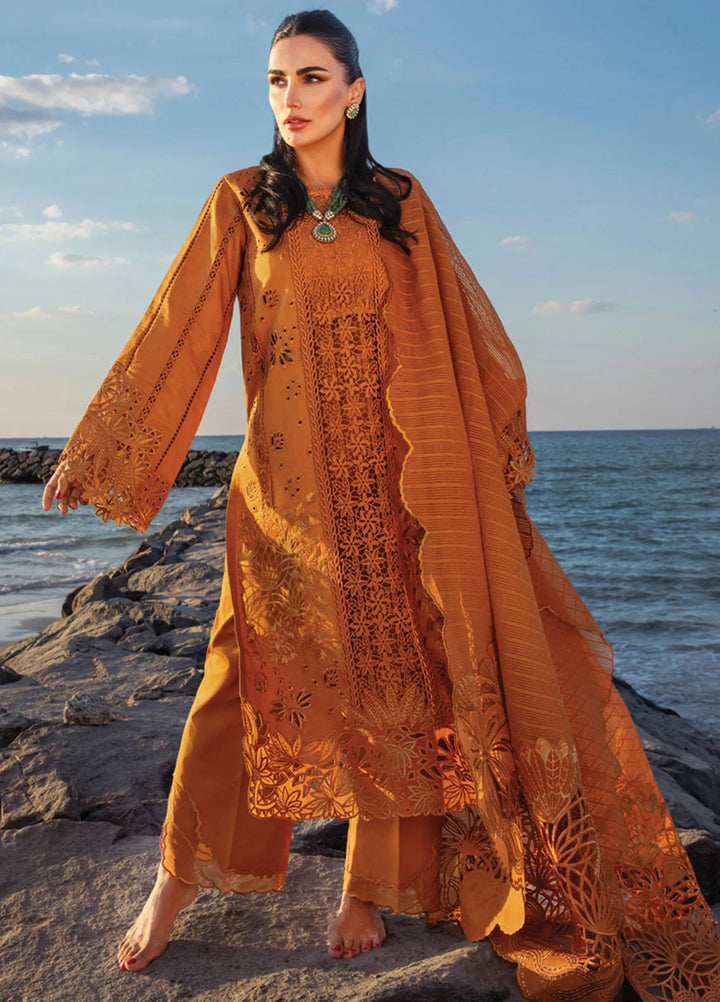 Rang Rasiya Embroidered Lawn Suits Unstitched 3 Piece RR25PS D-12 Zariah - Summer Collection