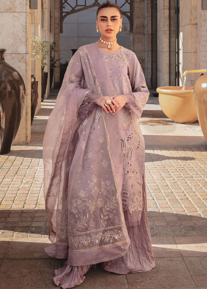 Rang Rasiya Embroidered Lawn Suits Unstitched 3 Piece RR25PS D-14 Parisa - Summer Collection