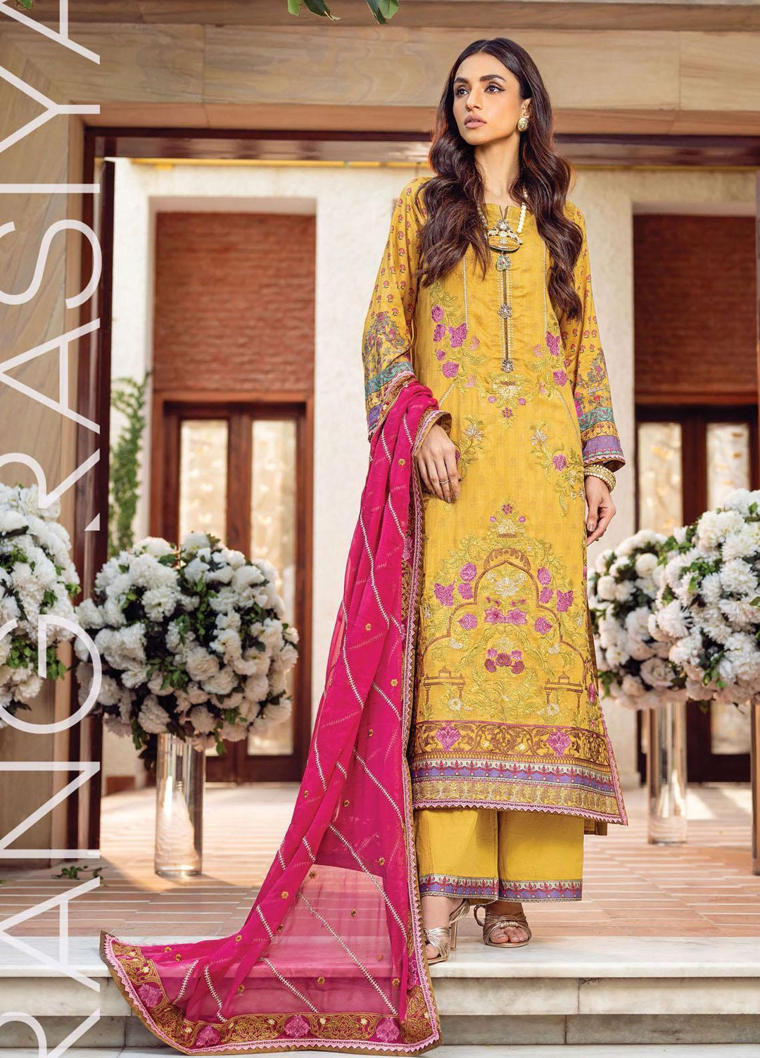 Florence By Rang Rasiya Embroidered Lawn Suits Unstitched 3 Piece RR21FF 01 Raau - Festive Collection
